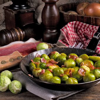 Brussels sprouts with bacon